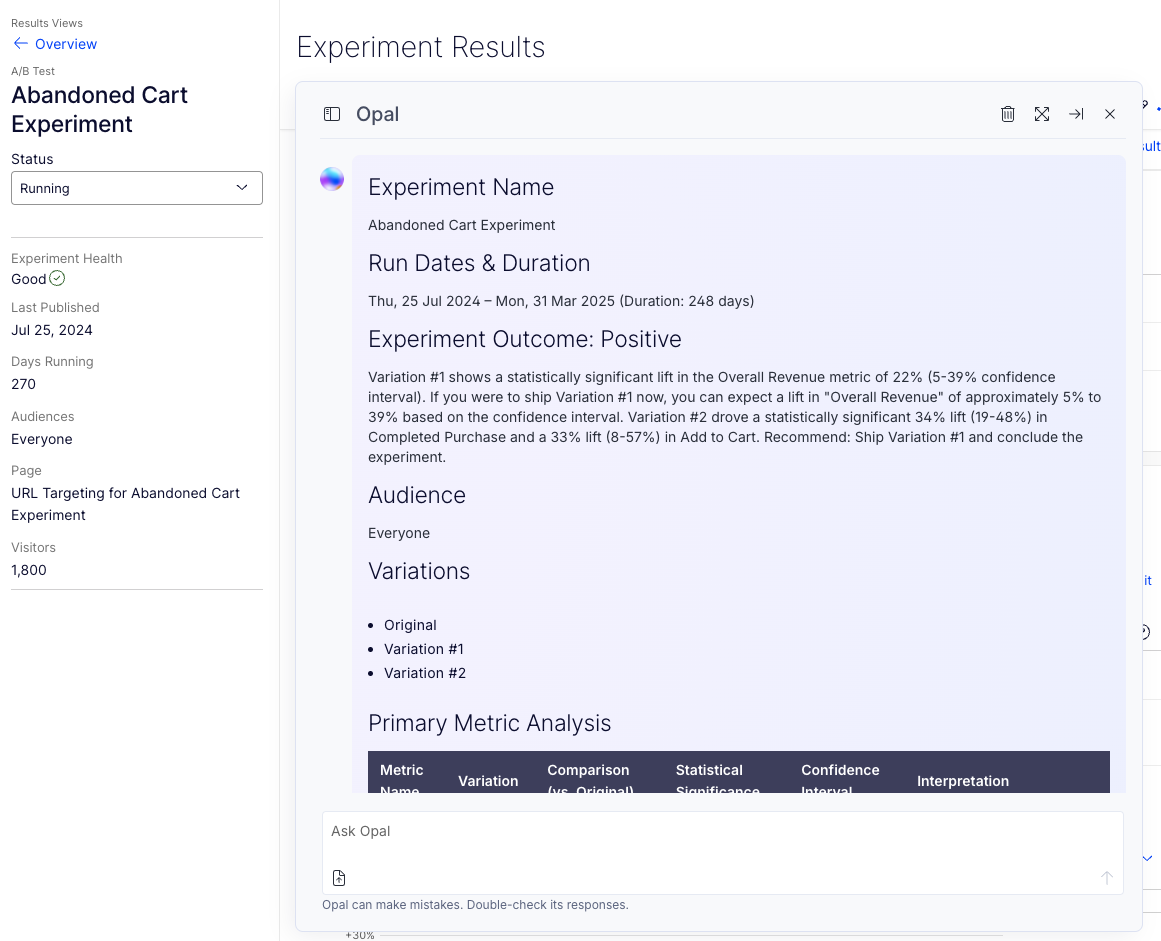 Experiment Results Summarizer image