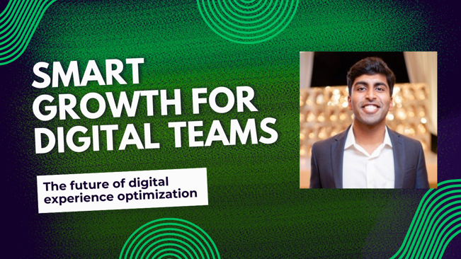 a person on a green background